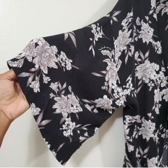 Spiritual Gangster Maya Kimono Robe Black One Size - 86 - Picture 12 of 15